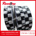 Blue white emboss checker Prismatic reflective PVC tape for police